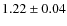 $1.22\pm 0.04$