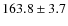 $163.8\pm 3.7$