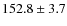 $152.8\pm3.7$