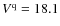$V^{\rm q} = 18.1$