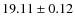 $19.11\pm 0.12$