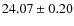 $24.07\pm0.20$