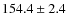 $154.4\pm2.4$