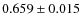 $0.659\pm0.015$