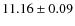 $11.16\pm0.09$
