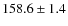 $158.6\pm1.4$
