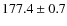 $177.4\pm0.7$