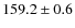 $159.2\pm0.6$