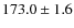 $173.0\pm1.6$