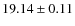 $19.14\pm0.11$