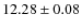 $12.28\pm0.08$