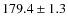$179.4\pm1.3$