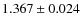 $1.367\pm0.024$
