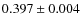 $0.397\pm0.004$
