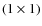 $(1\times 1)$