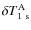 $\delta T_{\rm 1~s}^{\rm A}$