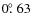 $0\hbox{$.\!\!^\circ$ }63$