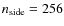 $n_{\rm side} = 256$