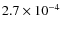 $2.7\times 10^{-4}$