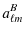 $\displaystyle a_{\ell m}^B$