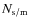 $N_{\rm s/m}$