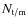 $N_{\rm t/m}$