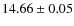 $14.66 \pm 0.05$