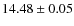 $14.48 \pm 0.05$