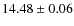 $14.48 \pm 0.06$