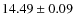 $14.49 \pm 0.09$