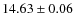 $14.63 \pm 0.06$