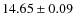 $14.65 \pm 0.09$