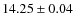 $14.25 \pm 0.04$