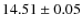 $14.51 \pm 0.05$