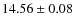 $14.56 \pm 0.08$