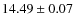 $14.49 \pm 0.07$