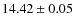 $14.42 \pm 0.05$