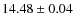 $14.48 \pm 0.04$