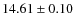 $14.61 \pm 0.10$