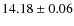 $14.18 \pm 0.06$