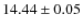 $14.44 \pm 0.05$