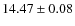 $14.47 \pm 0.08$