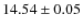 $14.54 \pm 0.05$