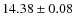 $14.38 \pm 0.08$