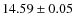 $14.59 \pm 0.05$
