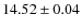 $14.52 \pm 0.04$