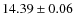 $14.39 \pm 0.06$