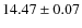 $14.47 \pm 0.07$