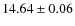$14.64 \pm 0.06$