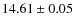 $14.61 \pm 0.05$